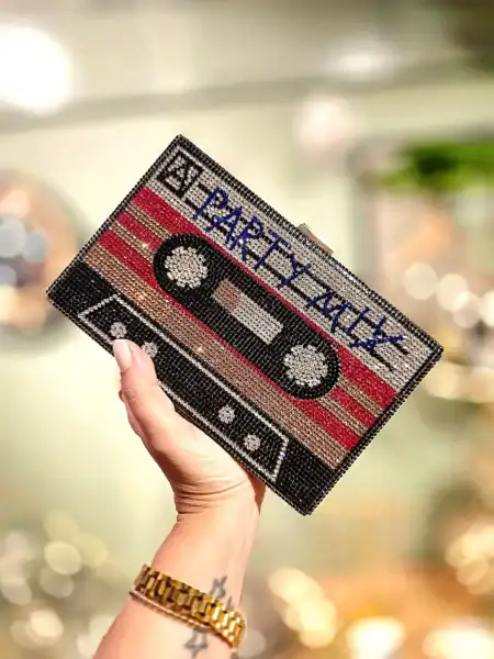 Festlig kassette-clutch med 