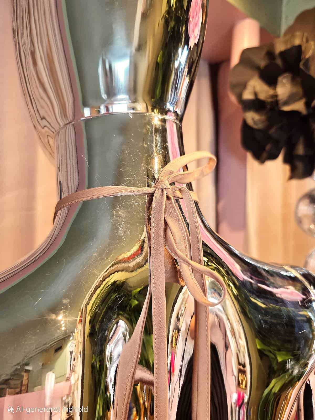 Frynsekjole i kobbertoner - fint bindebånd i nakken