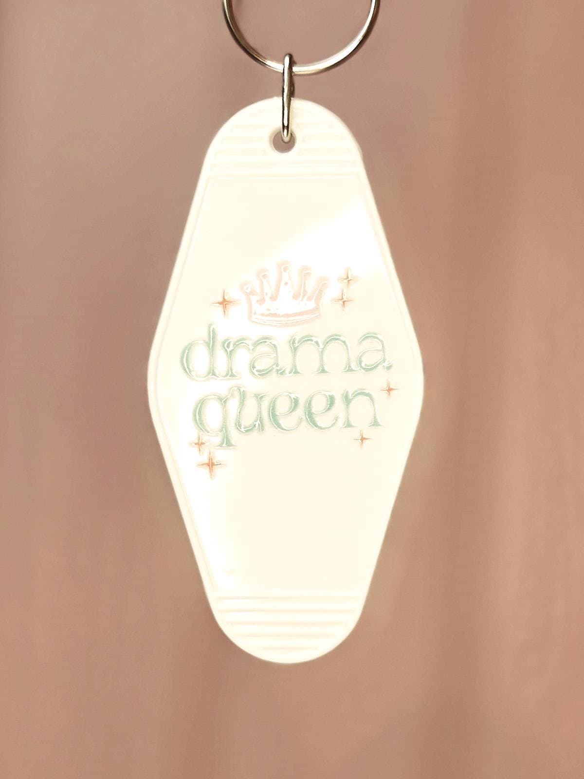 Nøglering med tekst - drama queen