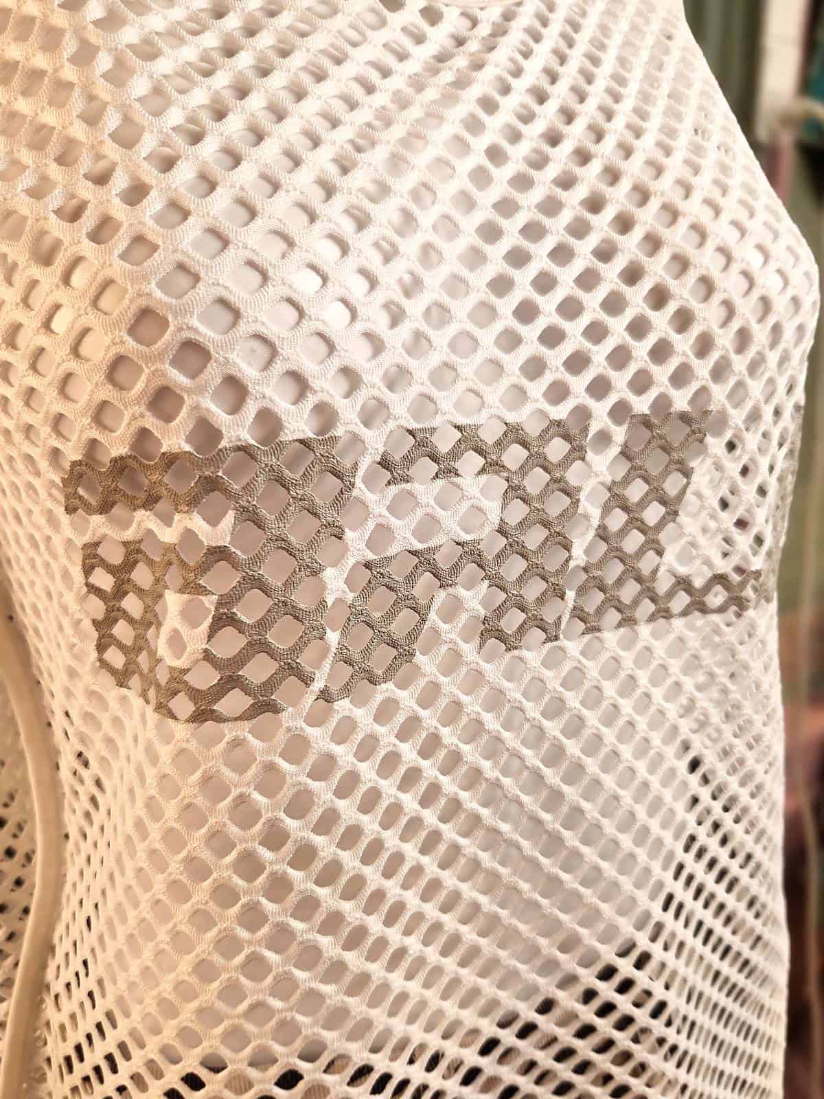 ball meshbluse longsleeved detaljer