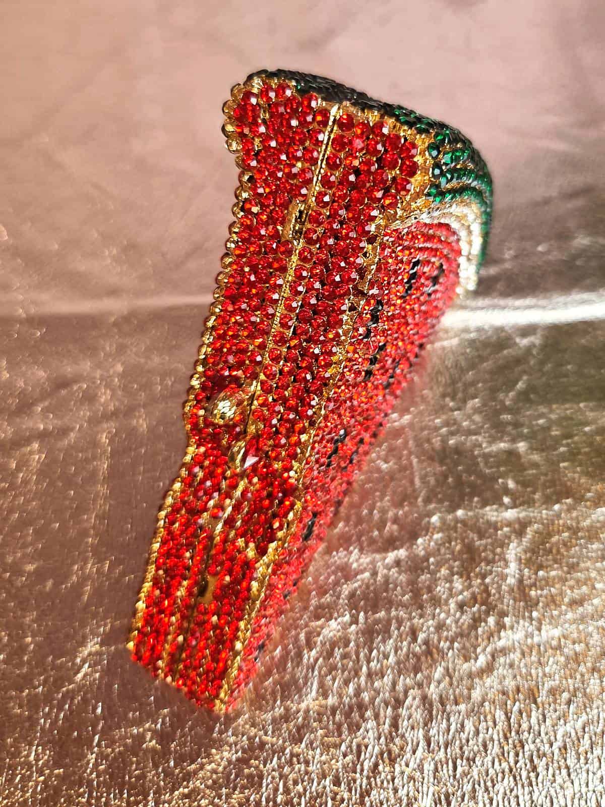 clutch med similisten formet som vandmelon - detaljer