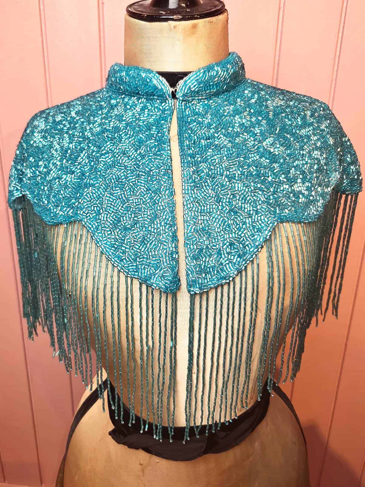 perlekappe guldfarvet kort - forfra