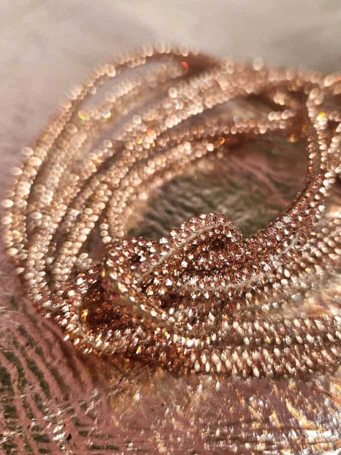 similisnørebånd rosegold