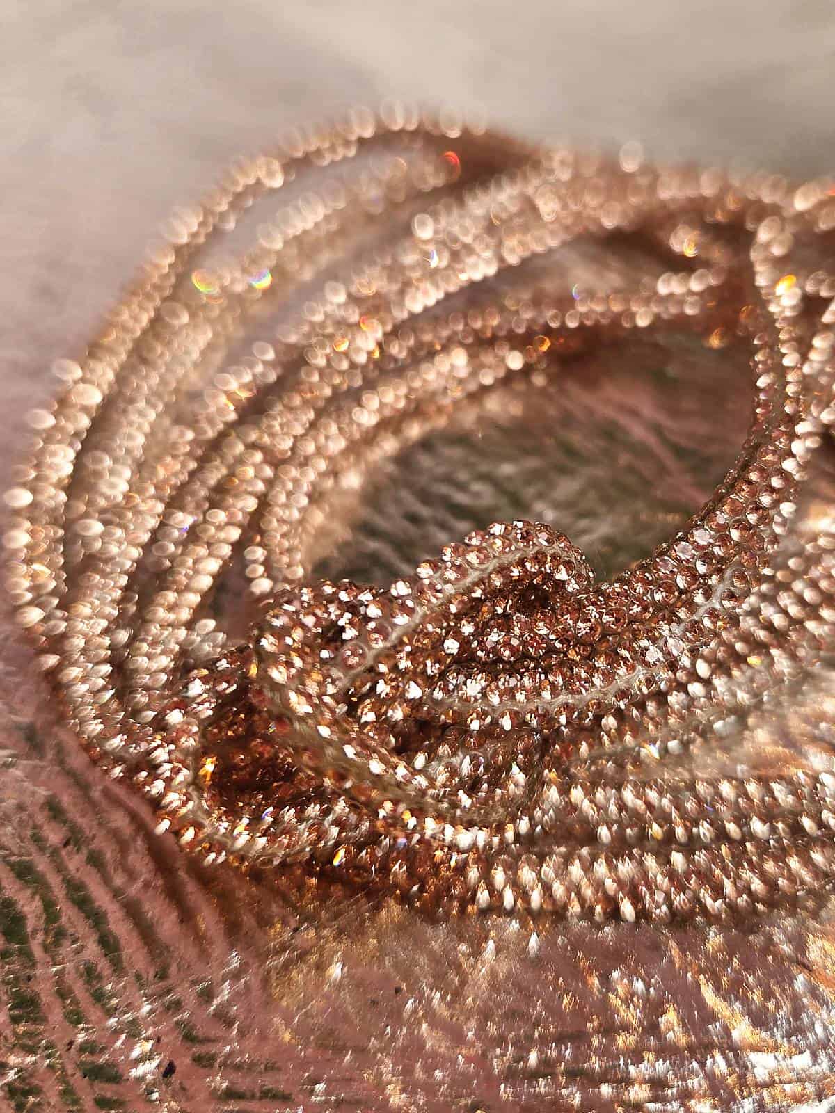 similisnørebånd rosegold