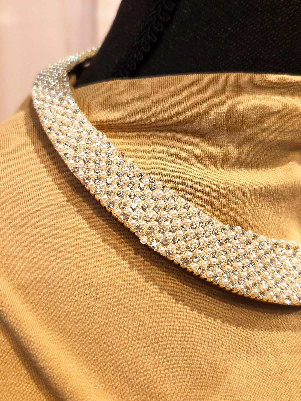 similikæde hvid - detaljer