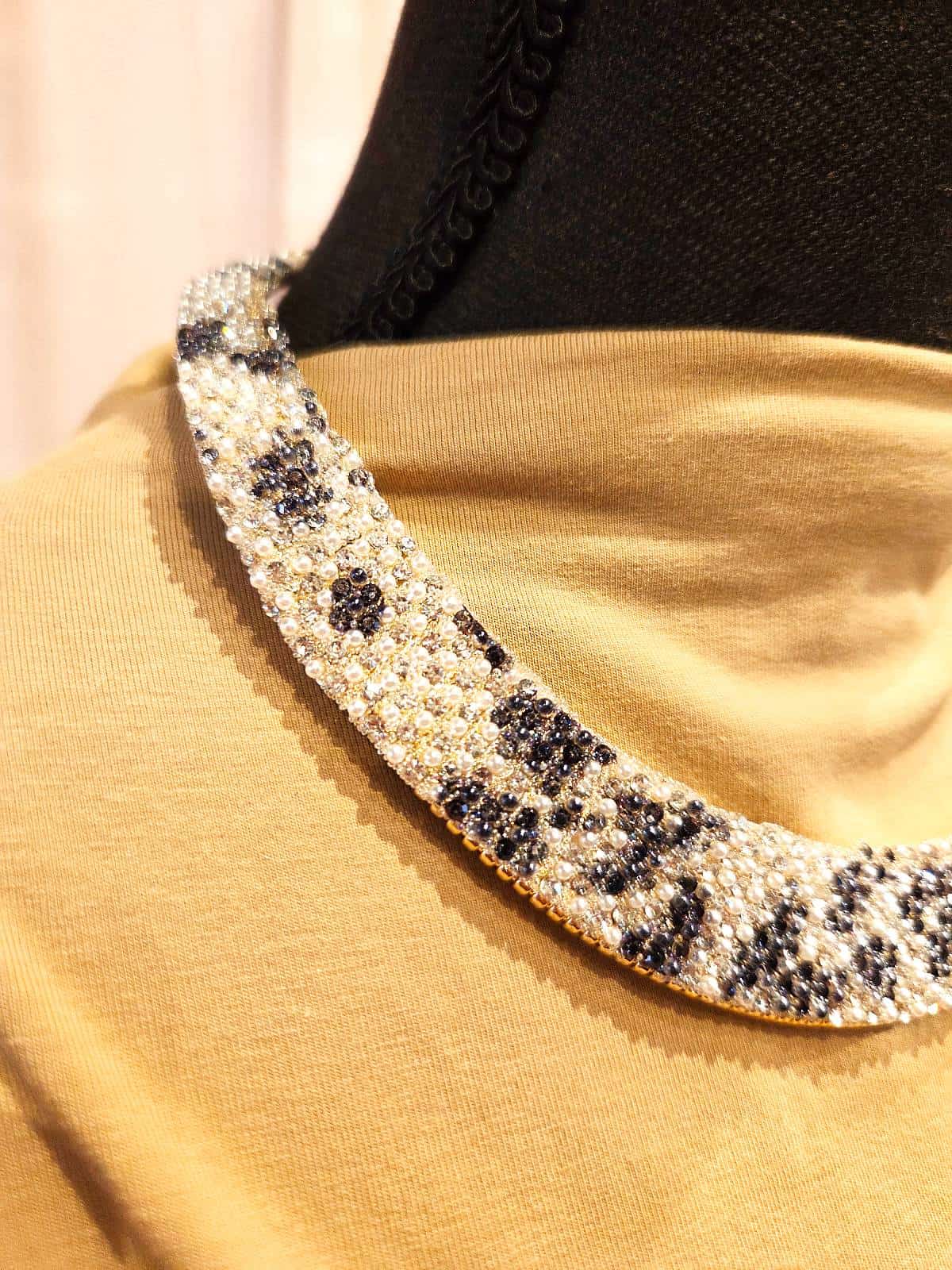 rhinstenkæde sneleopard - detaljer