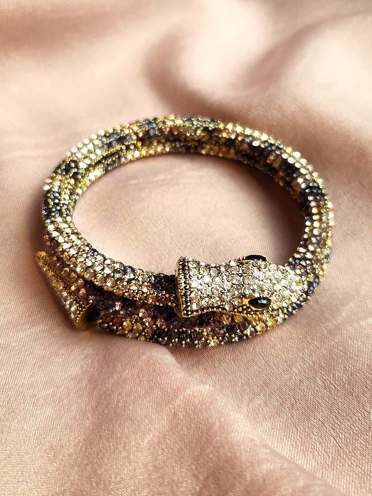 Slangearmbånd leopard snoet