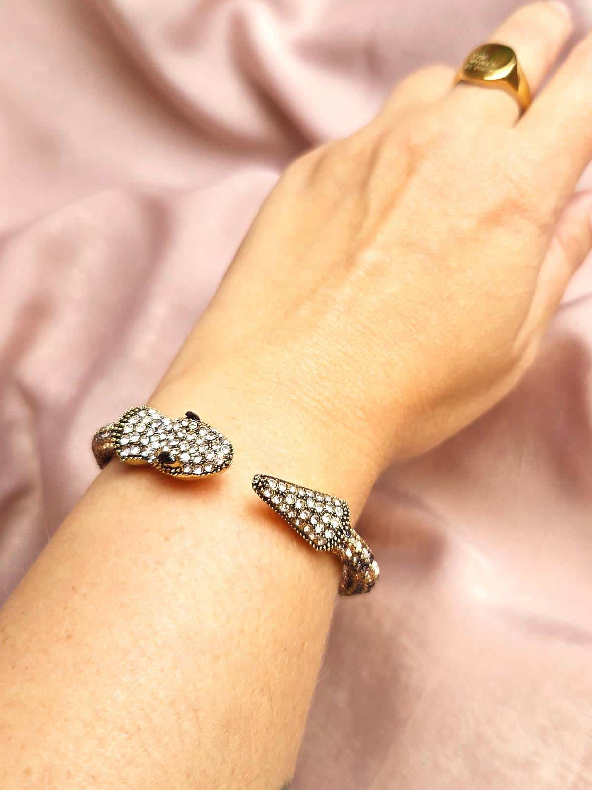 Slangearmbånd leopard