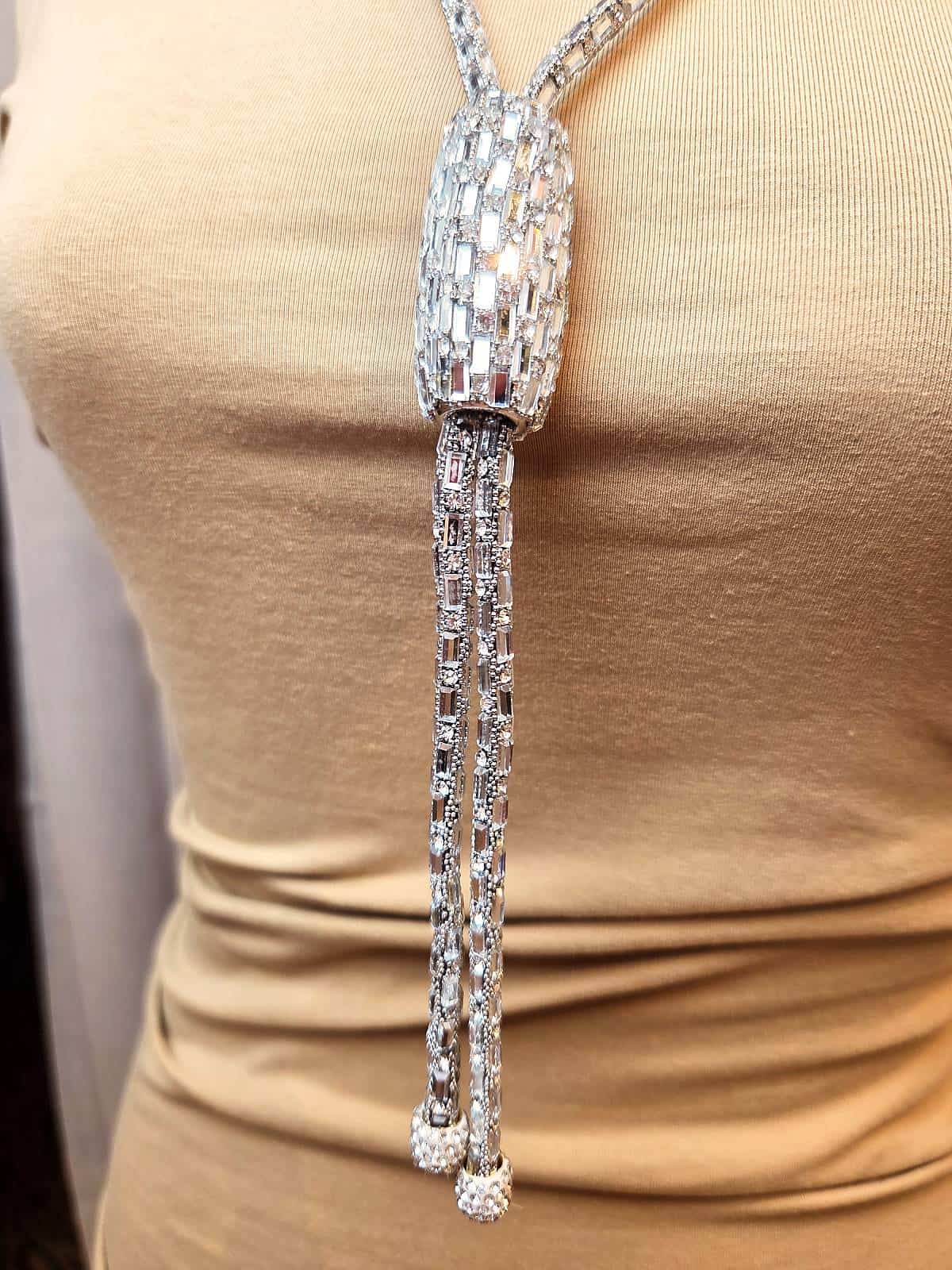 Snørekæde sølv ring - detaljer