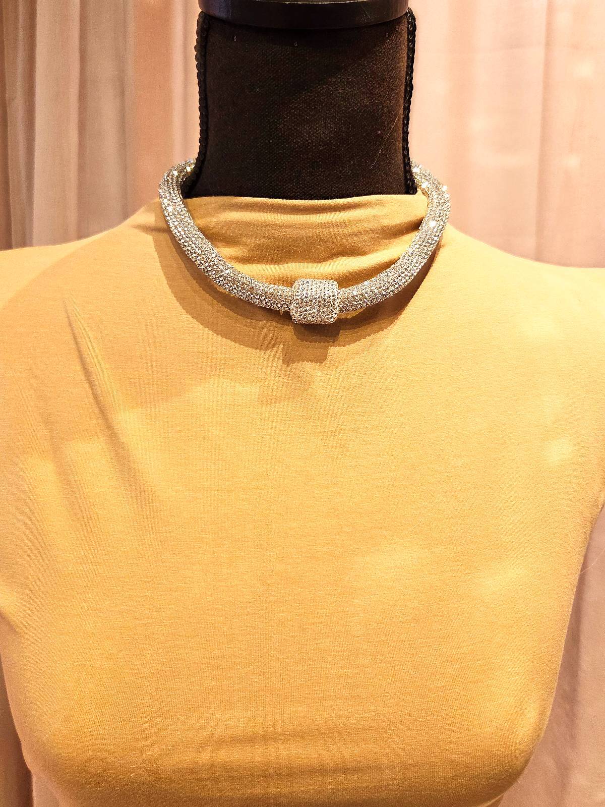 Snørekæde sølv knude