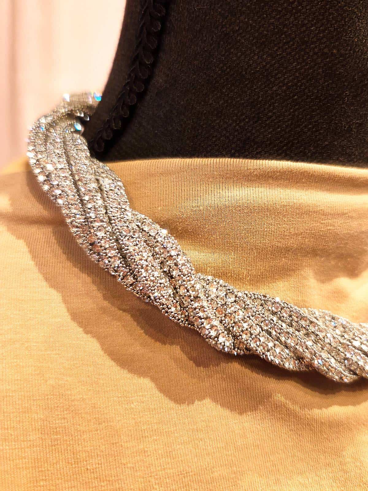 Snørekæde sølv snoet