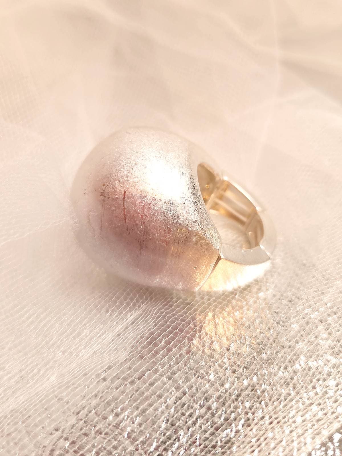 Sølvring chunky rund