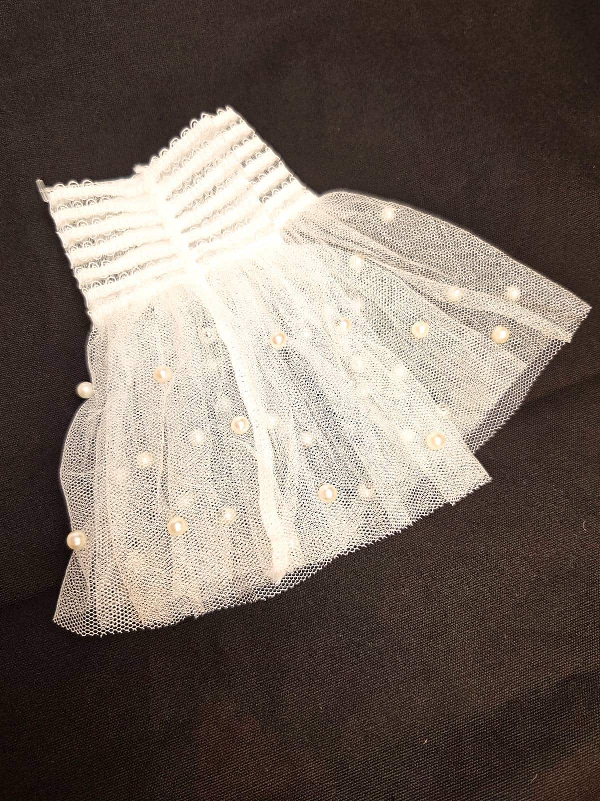 håndledsmanchetter hvide perler