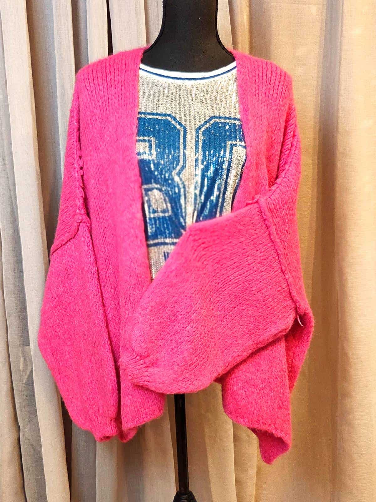 Cherry Cardigan pink forfra