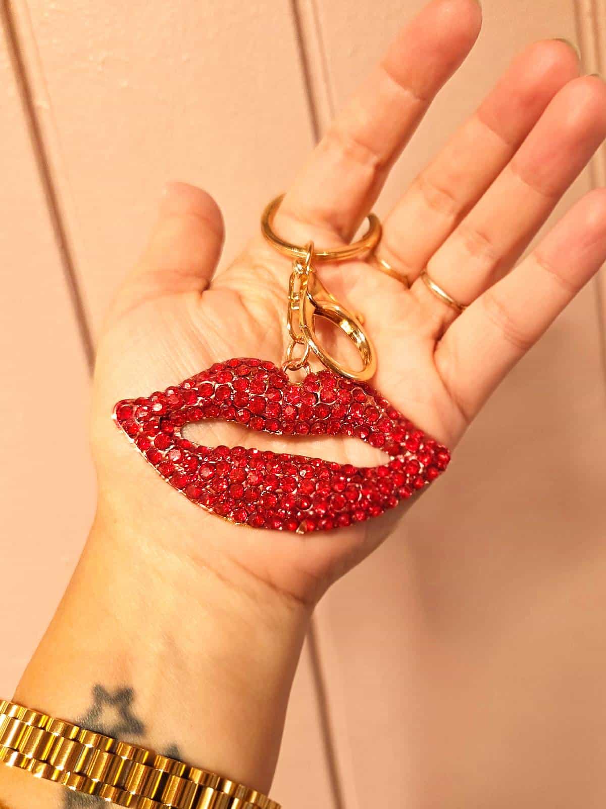 Chunky keycharm lips størrelse