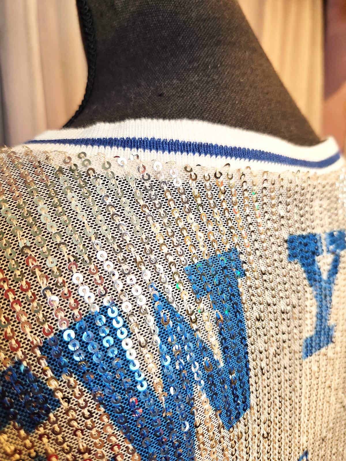 NY palliet tshirt blå detaljer