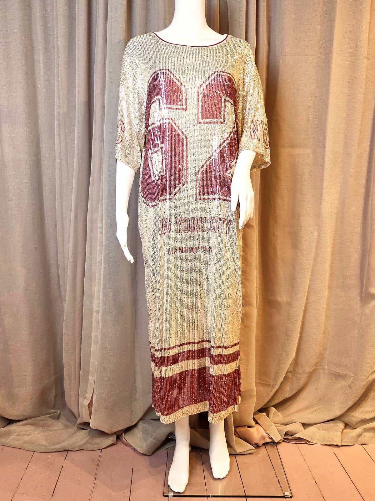 Ny sequin thsirt long rosa - forfra