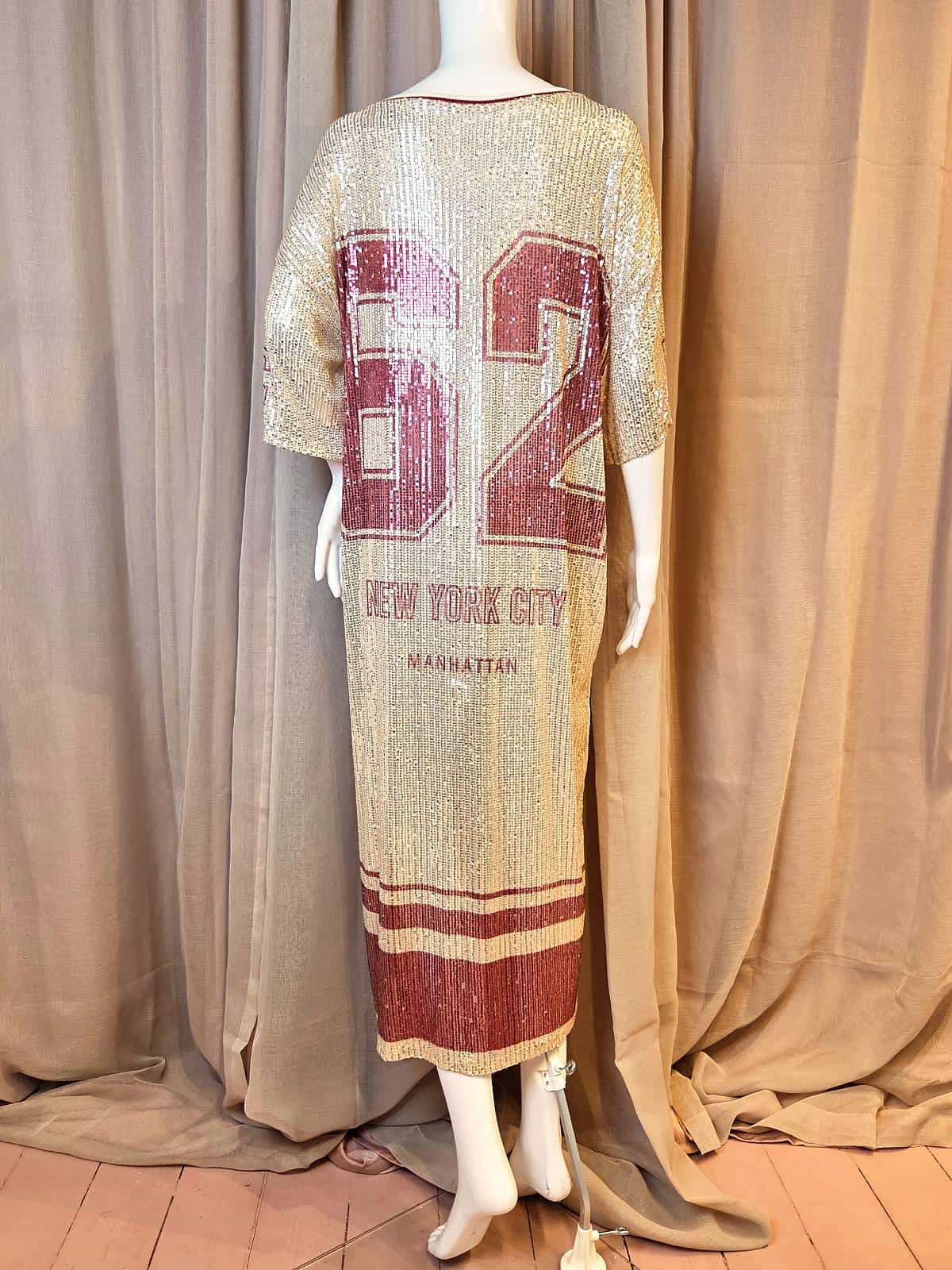 Ny sequin thsirt long rosa