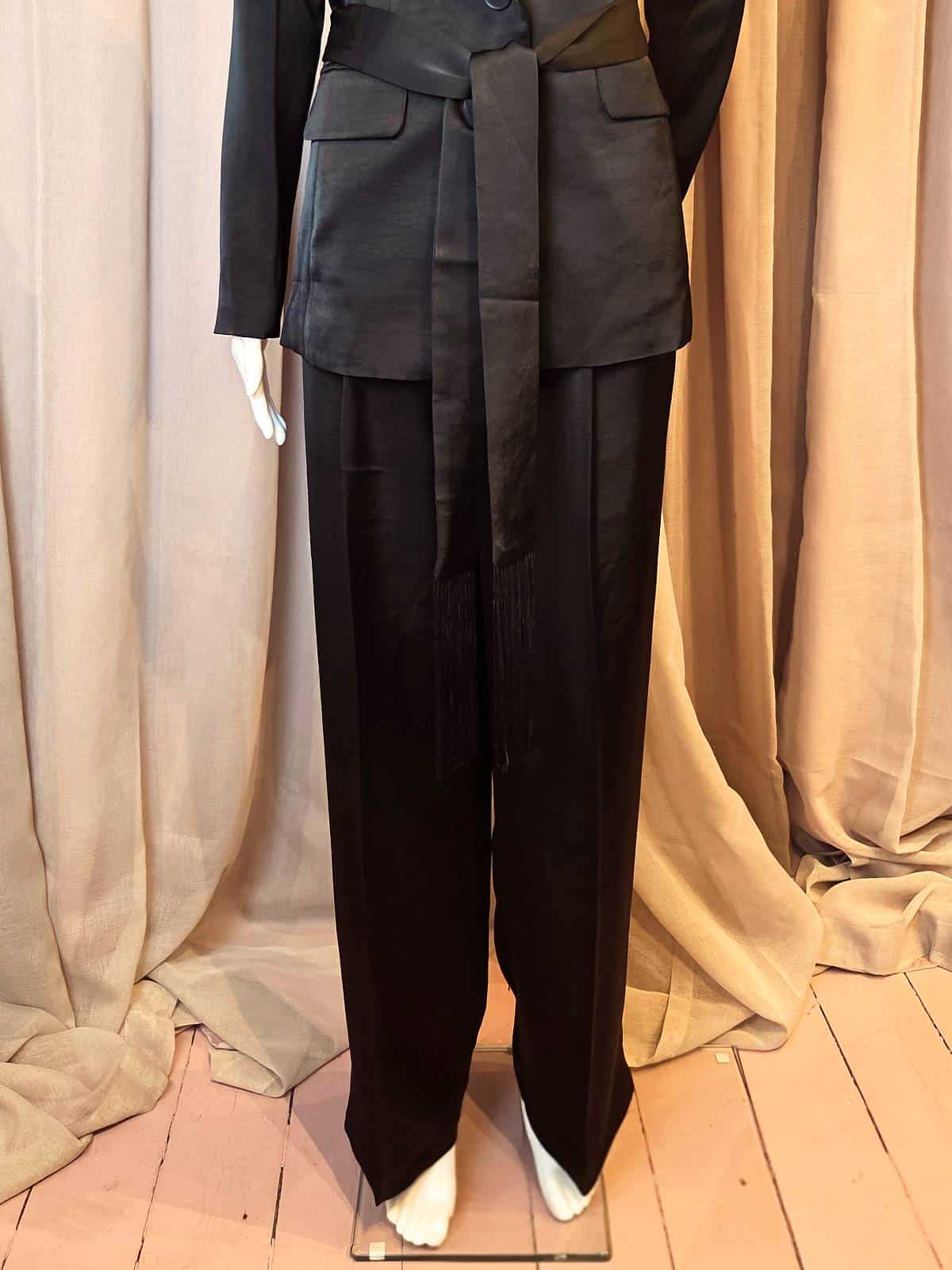 jakkesæt bukser sort