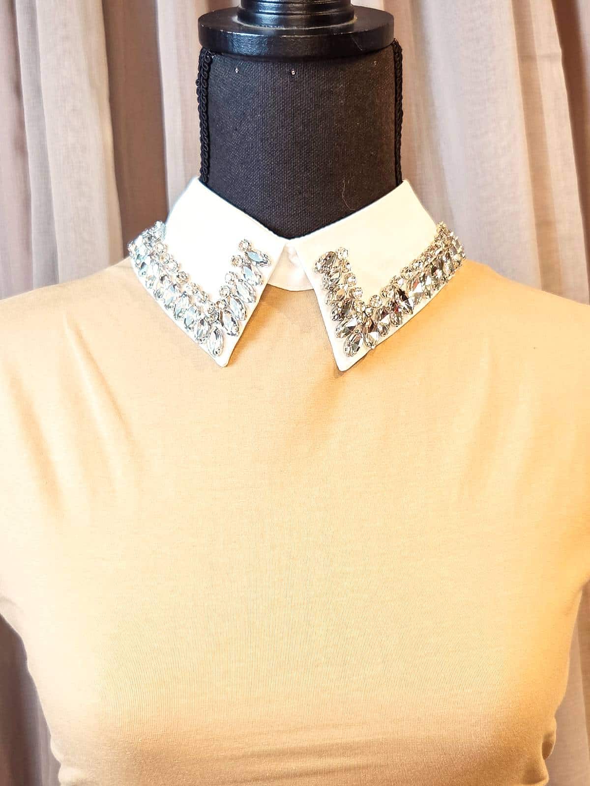 løs krave lille hvid similisten