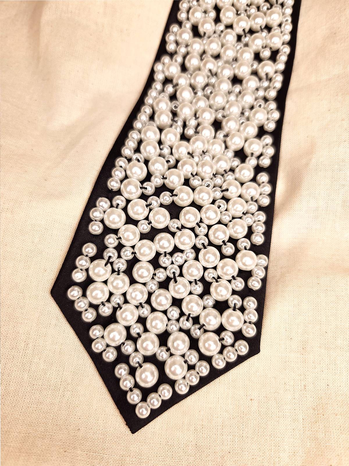 slips dækket af perler - detaljer