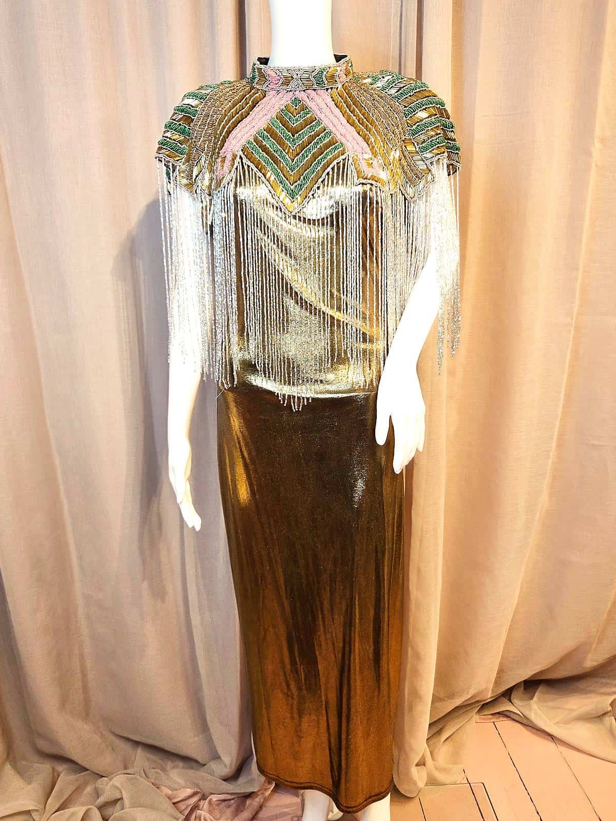 Metallic kjole guld - stylet