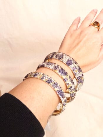 leopard trio bangles på arm