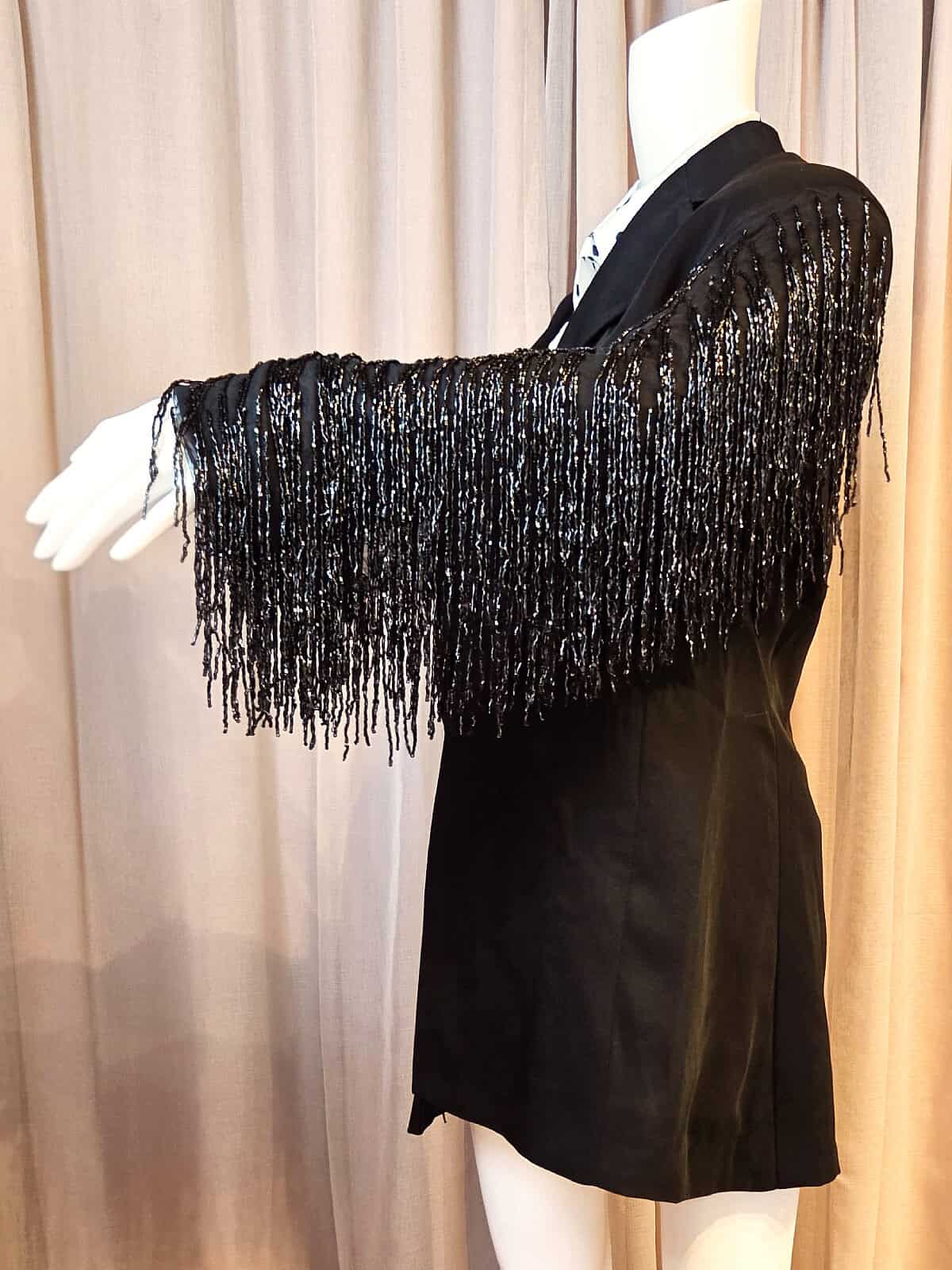 blazer med glasperler - ærmer