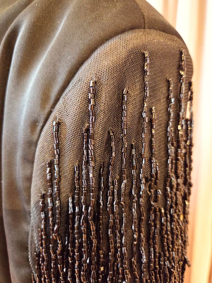 blazer med glasperler - detaljer