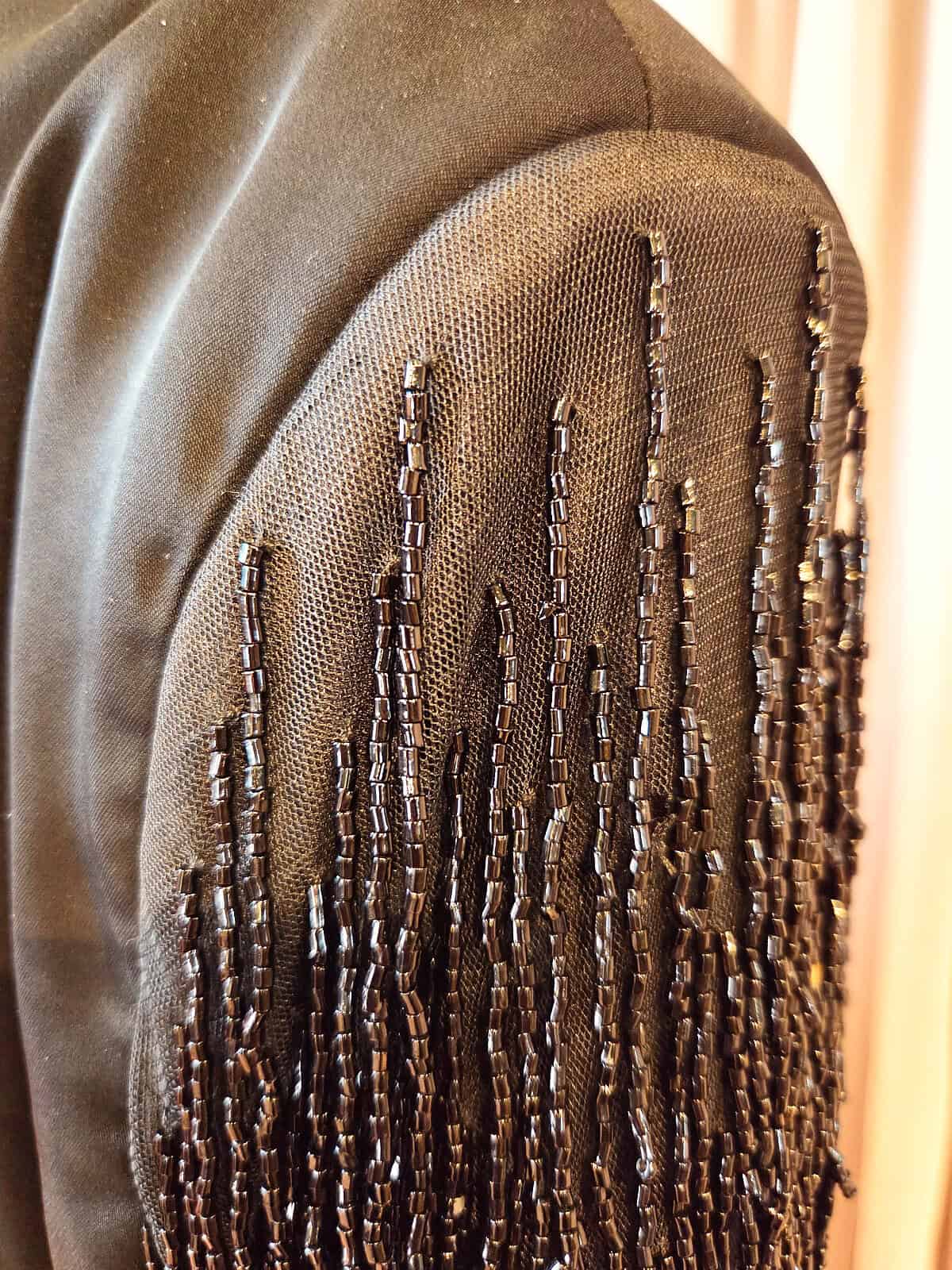 blazer med glasperler - detaljer