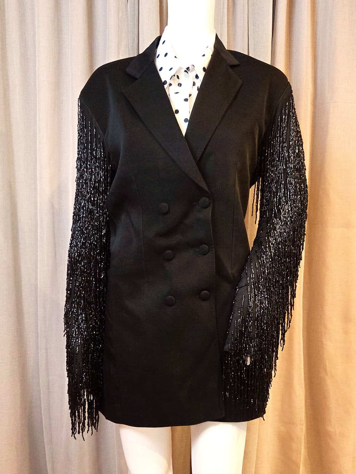 blazer med glasperler