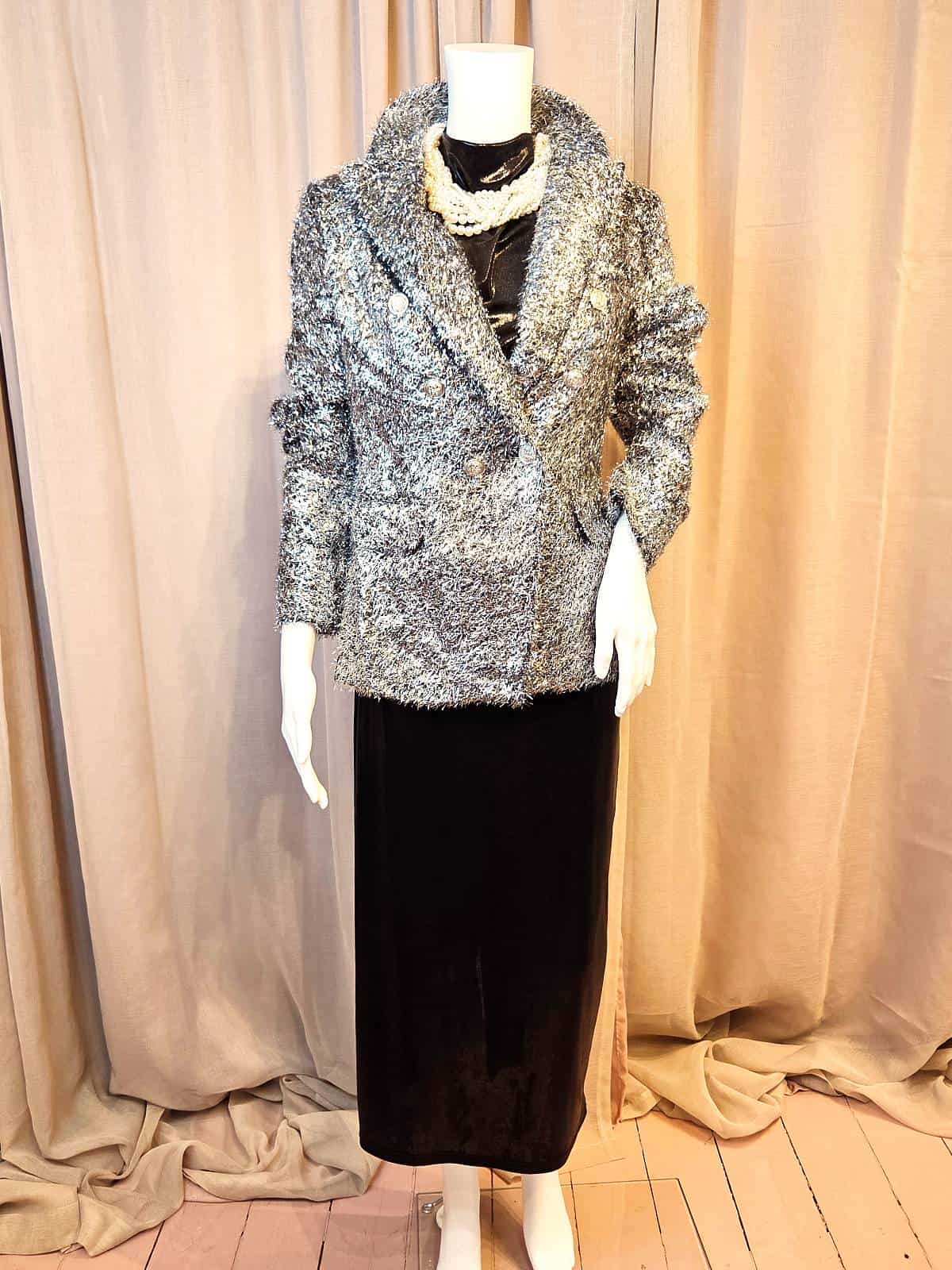 blazer sølv fuzz - stylet