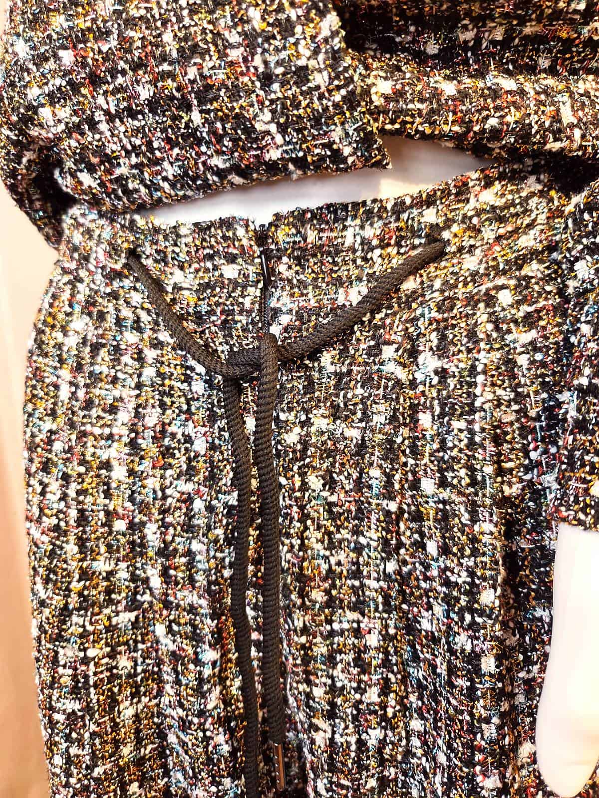 boucle bukser mørk - detaljer