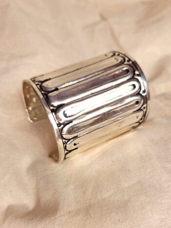 bred sølv bangle