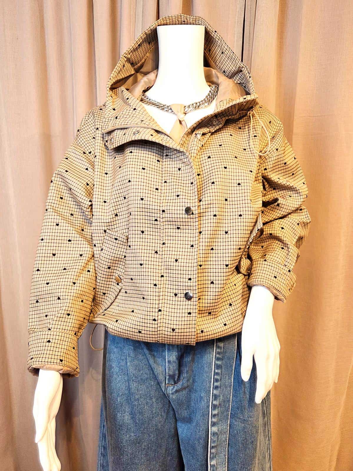 bomberjakke med hjerter