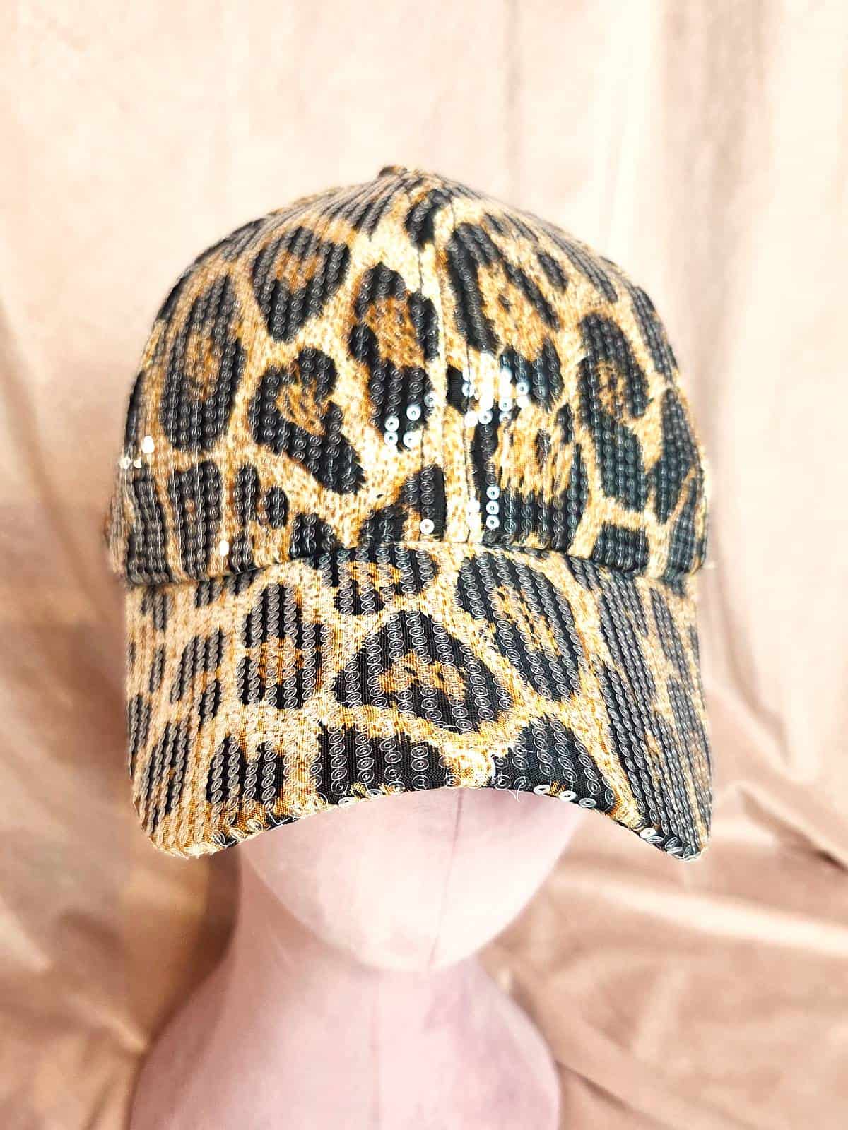 kasket leopard - forfra