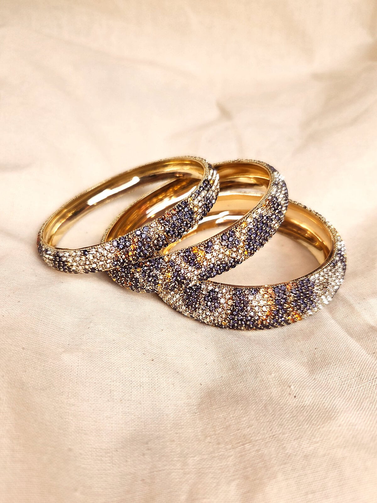 leopard trio bangles