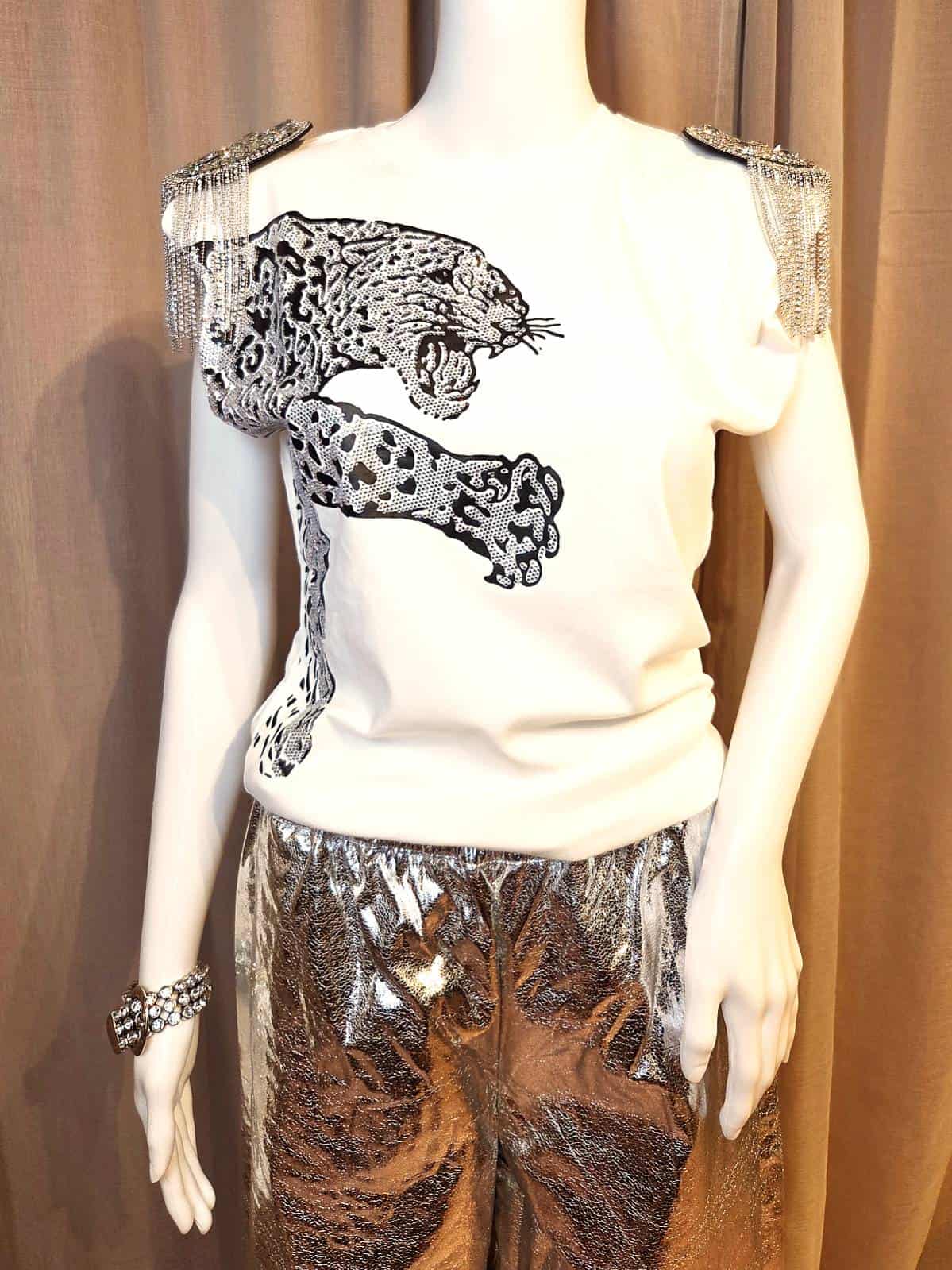 leopard tshirt hvid - stylet