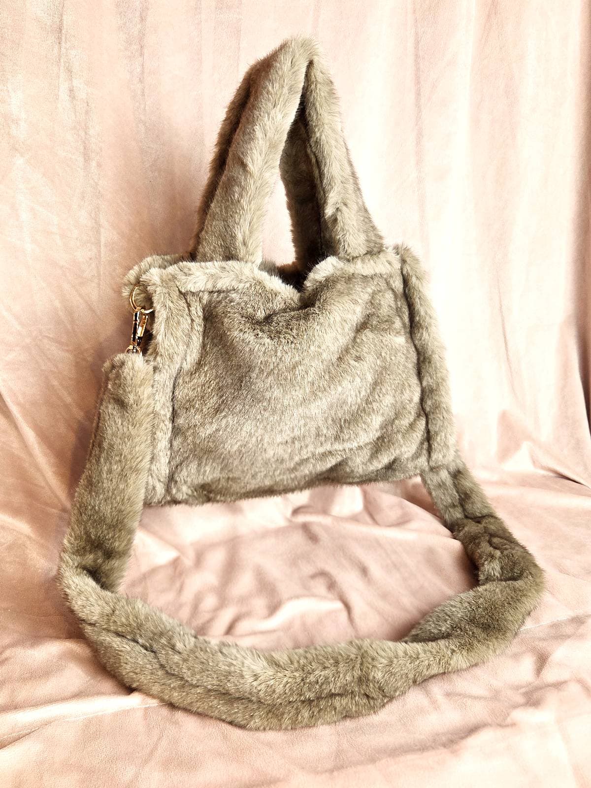 pelstaske lille mørk