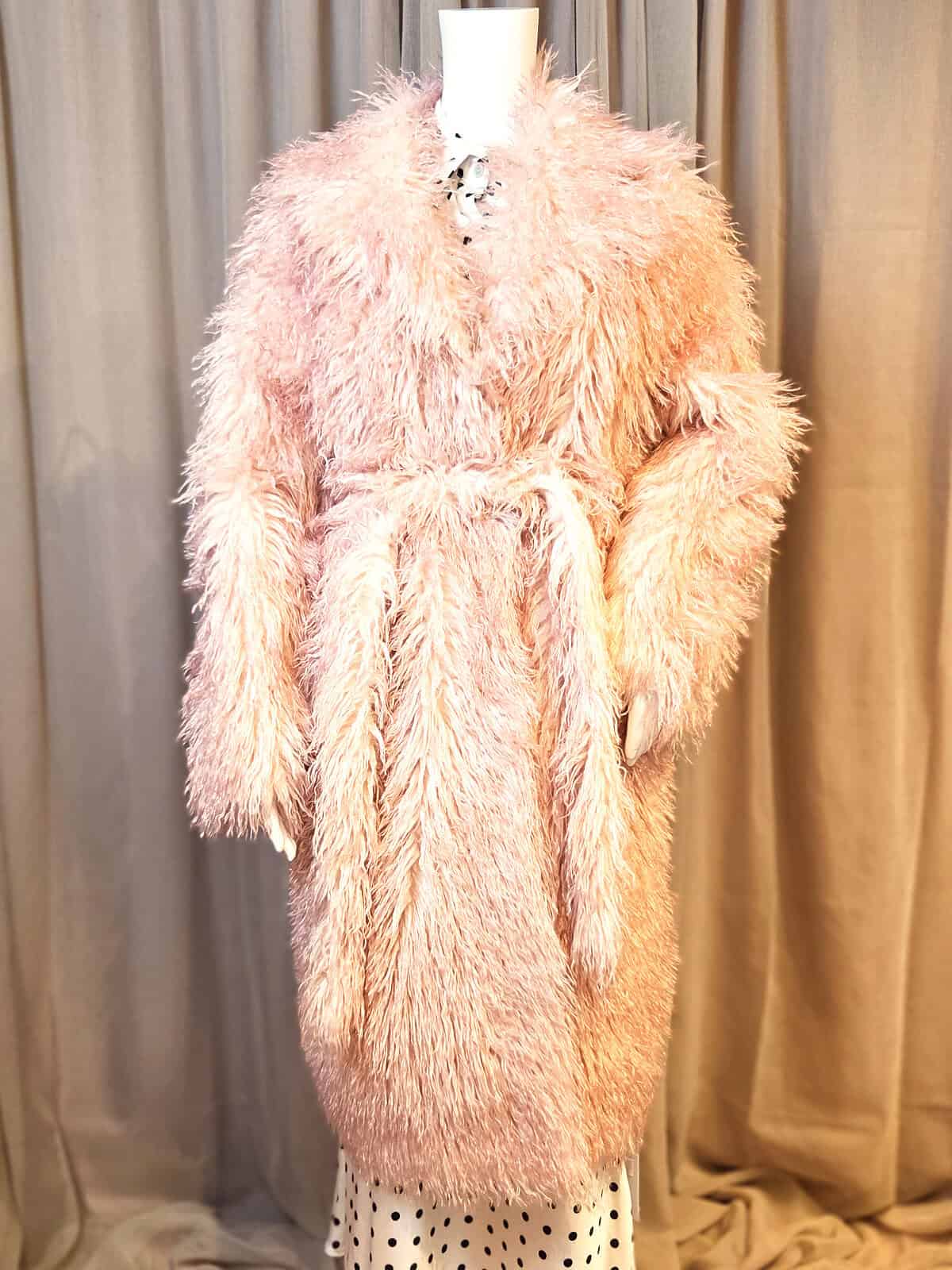 shaggy coat lyserød - lukket