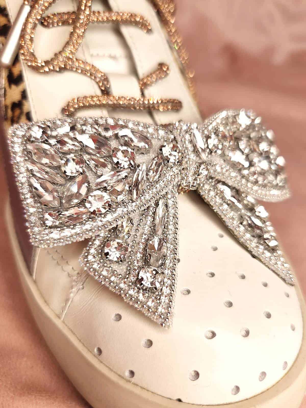 skoklips sølv simili - detaljer