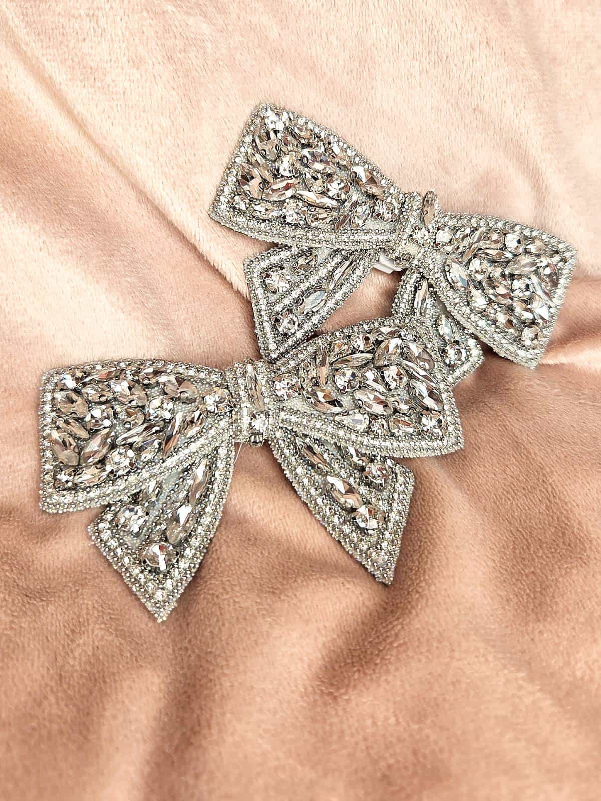 skoklips sølv simili