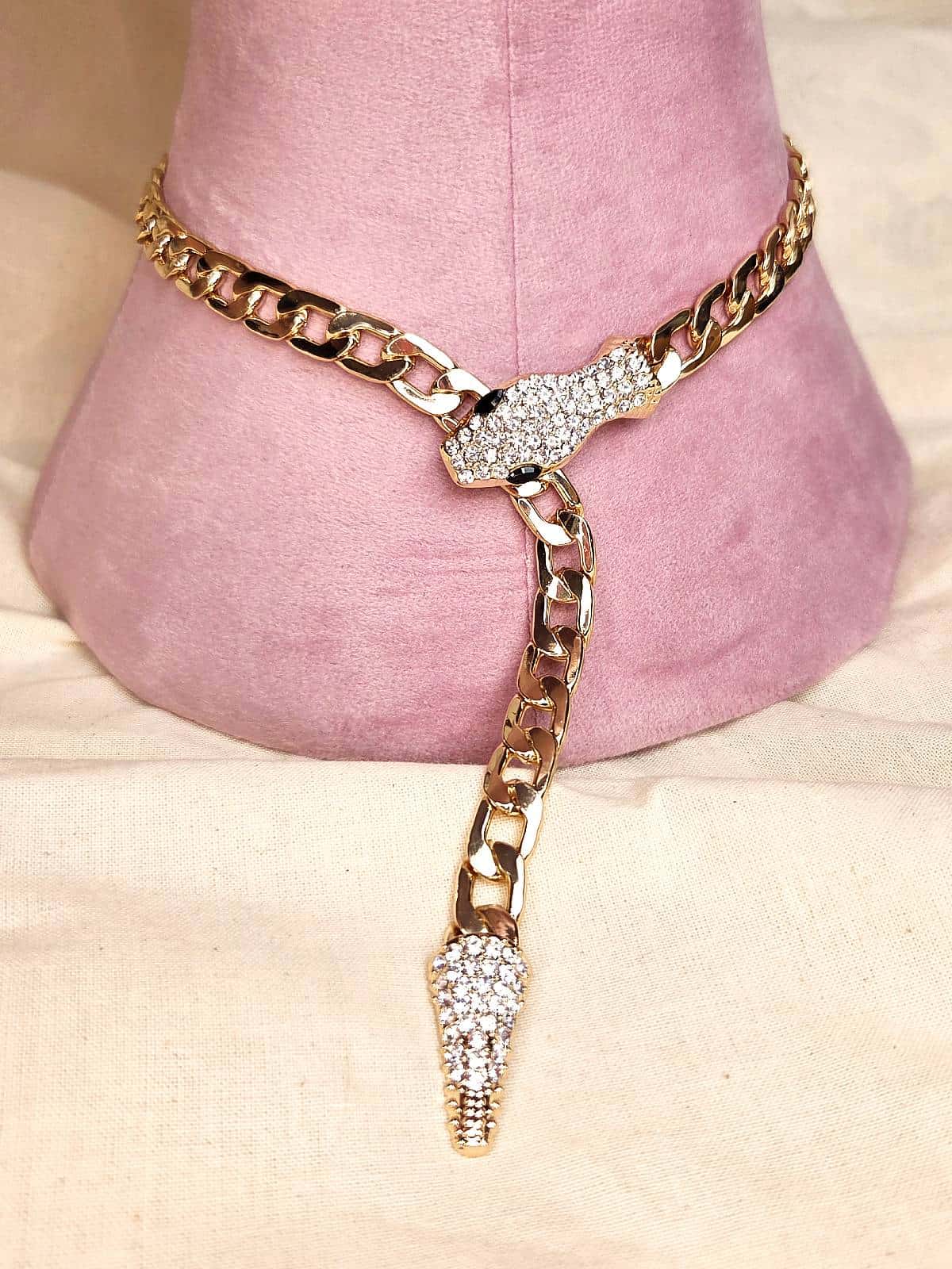 slange halskæde magnet - lang