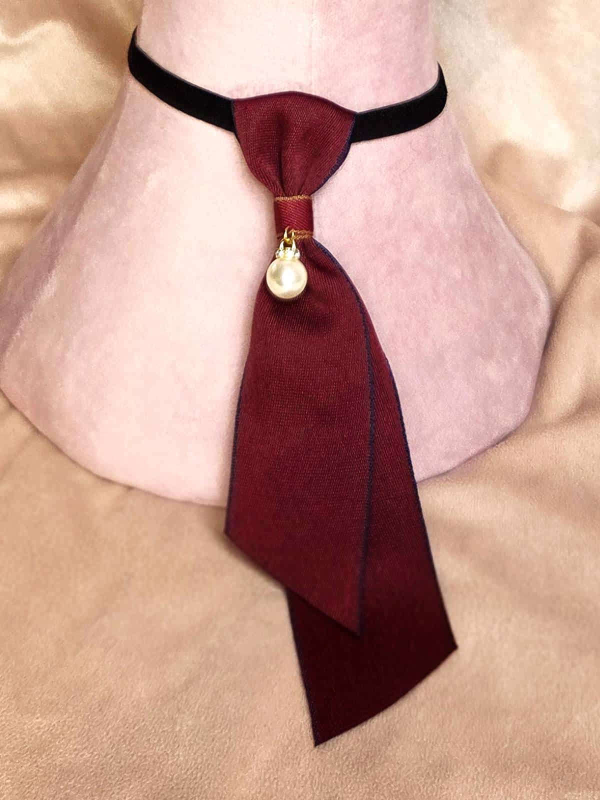 slips enkelt perle bordeaux