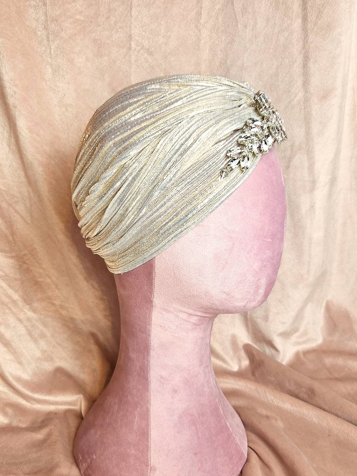 turban guld similisten - fra siden