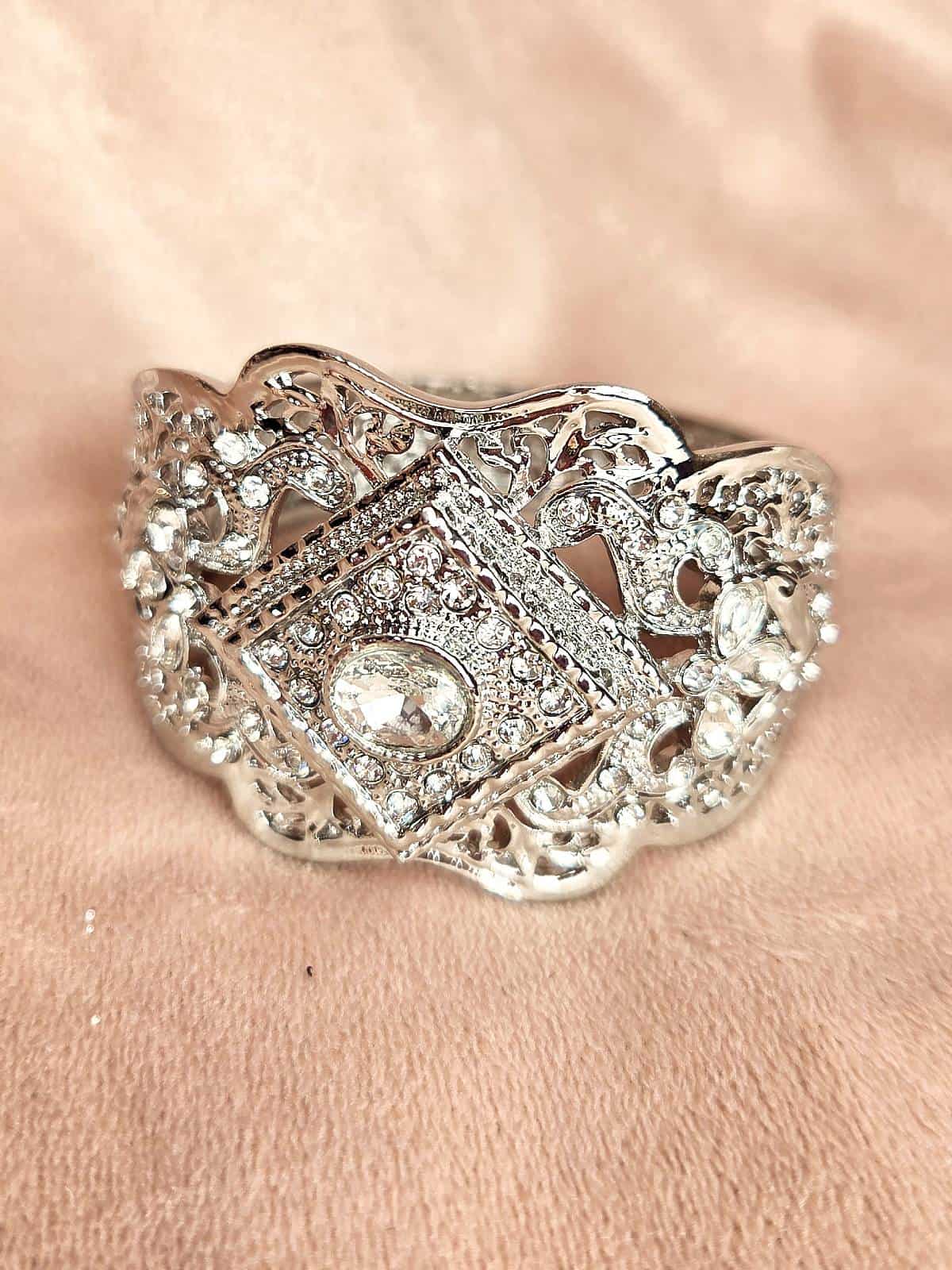 Armbånd sølv simili