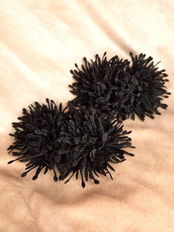 Skoclips sort fluff