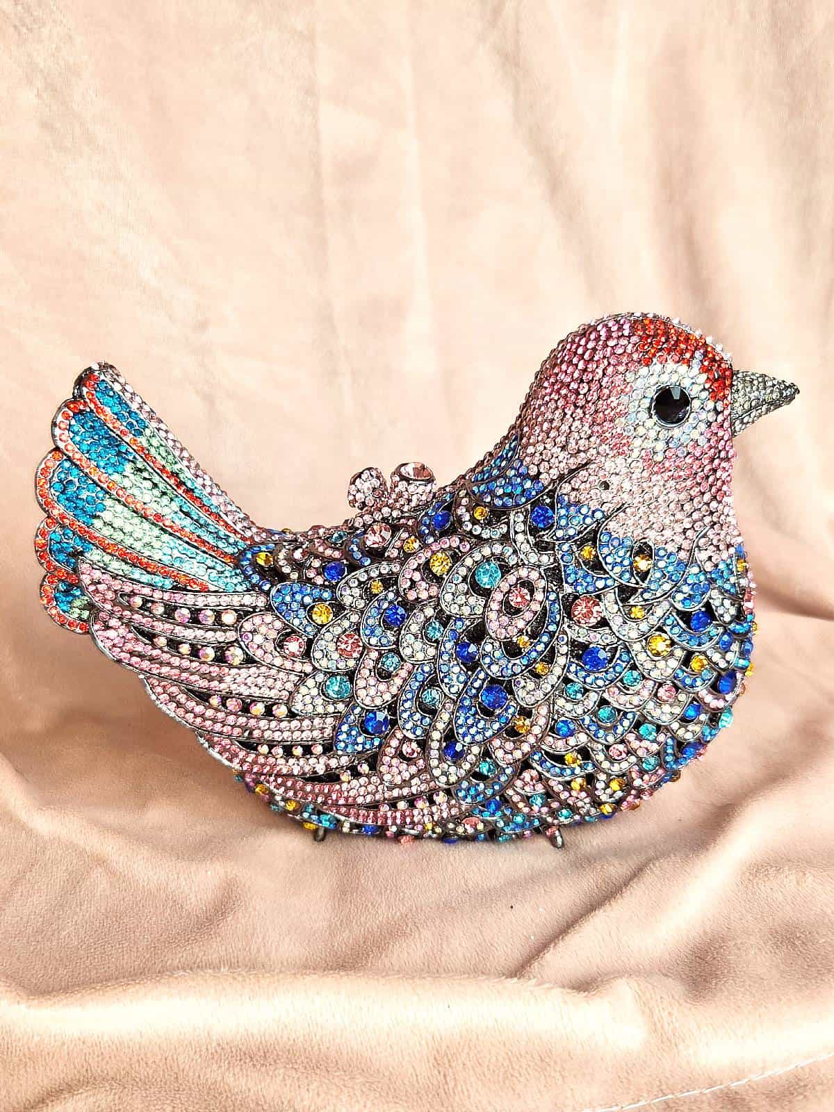 clutch simili fugl lyserød (1)