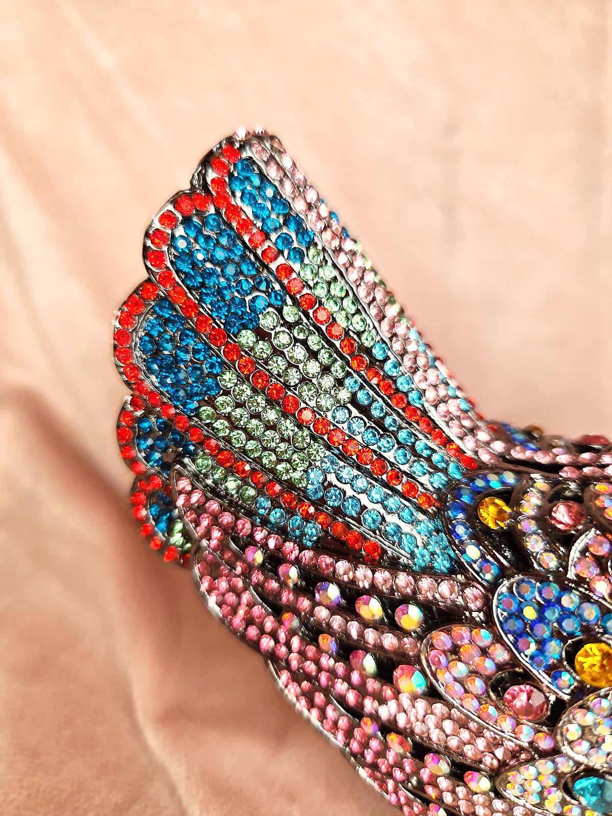 clutch simili fugl lyserød - hale