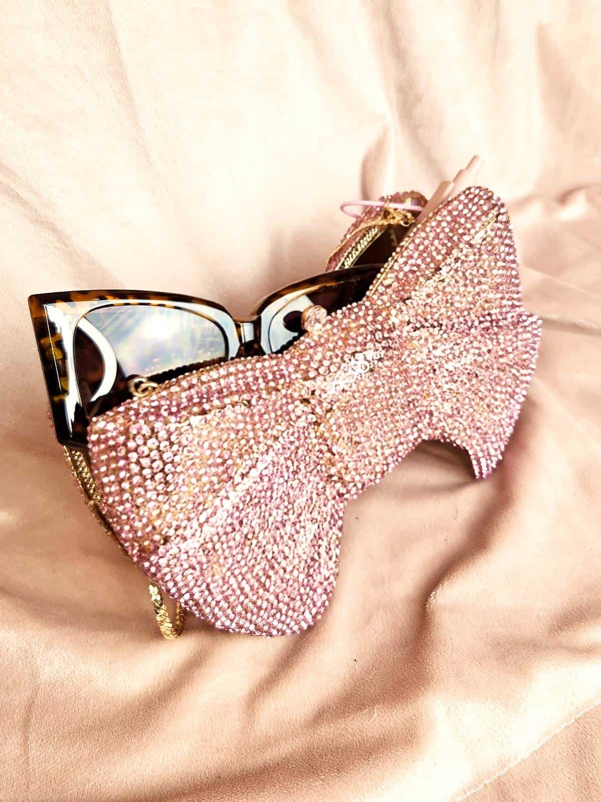 clutch simili sløjfe - åben